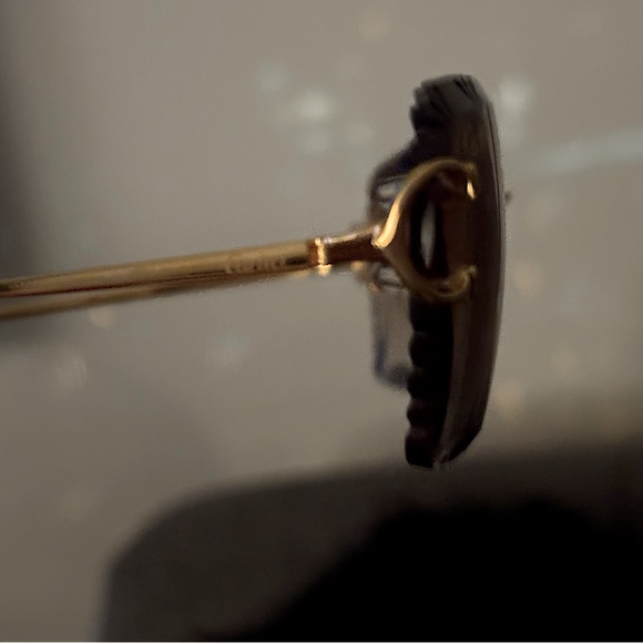 Cartier Big C Sunglasses with Gold Detail & Gradient Brown Lens CT0092O-001 - Picture 6 of 8